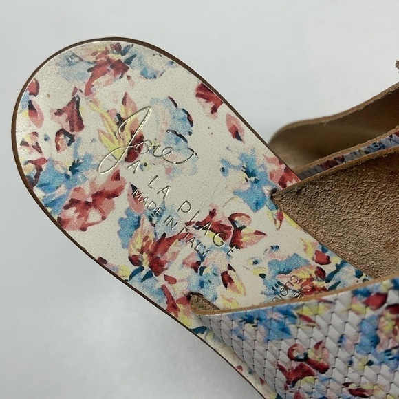 Joie "Nice" Floral Thong Sandal Flip Flops Women's Size 39.5 Made in Italy - Picture 2 of 6
